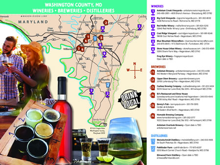 Wineries, Breweries, and Distilleries Hagerstown Drinks Locations